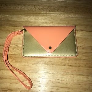🌻🌻Mini Wallet/Card Carrier, Peach&Gold🌻🌻